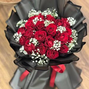 Luxury Imported Red Roses Bouquet
